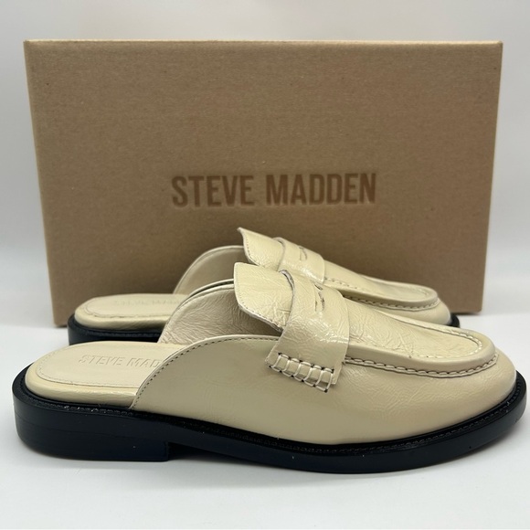 Steve Madden Mulberry Bone Leather Mule Loafers Size 8.5 | New in Box main image 8